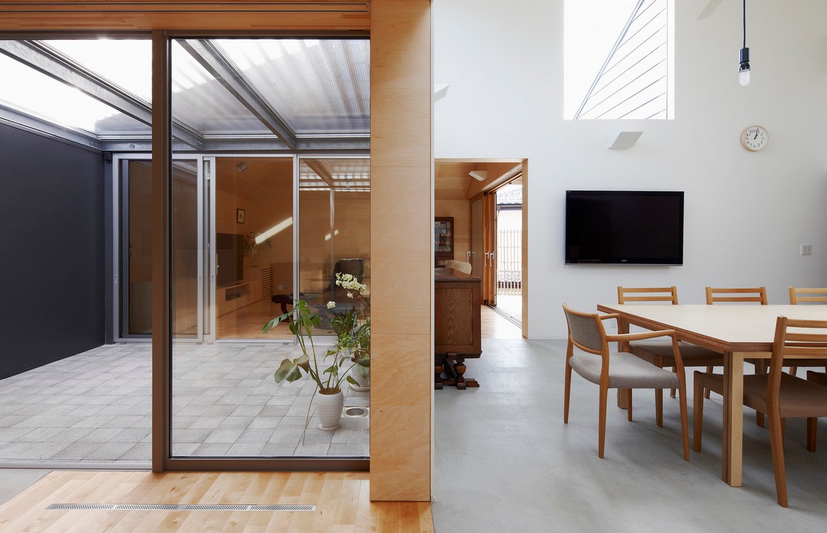 Одноэтажный дом для пожилой пары в Японии