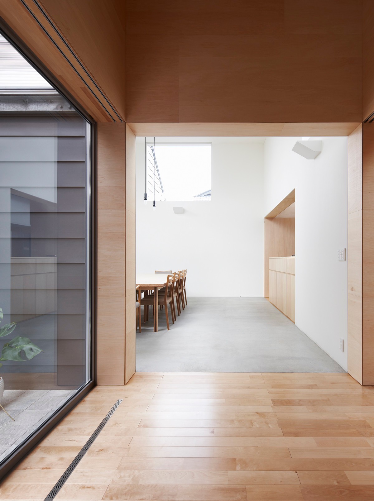Одноэтажный дом для пожилой пары в Японии