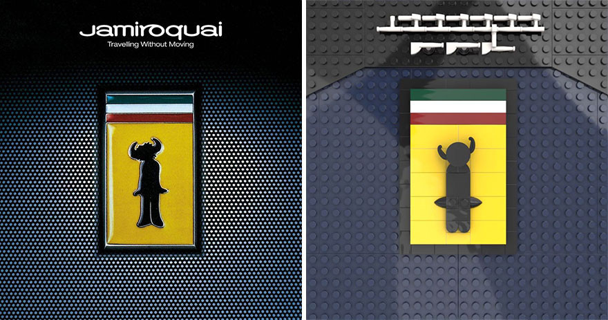 Обложки известных музыкальных альбомов из LEGO