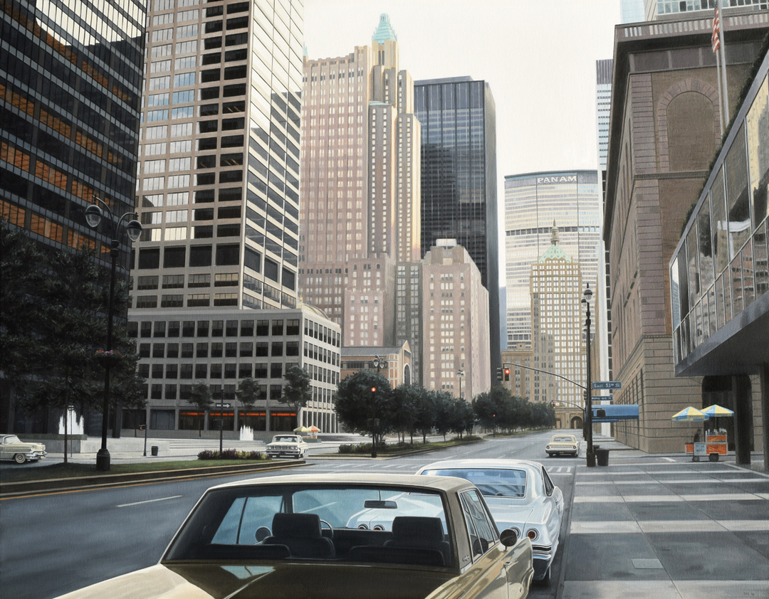 Автомобили, дома и общественные здания Калифорнии на картинах Дэнни Хеллера Картинки и фото