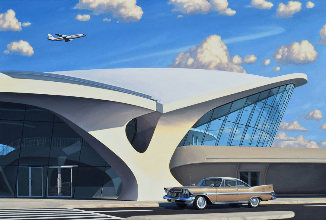 Автомобили, дома и общественные здания Калифорнии на картинах Дэнни Хеллера Картинки и фото