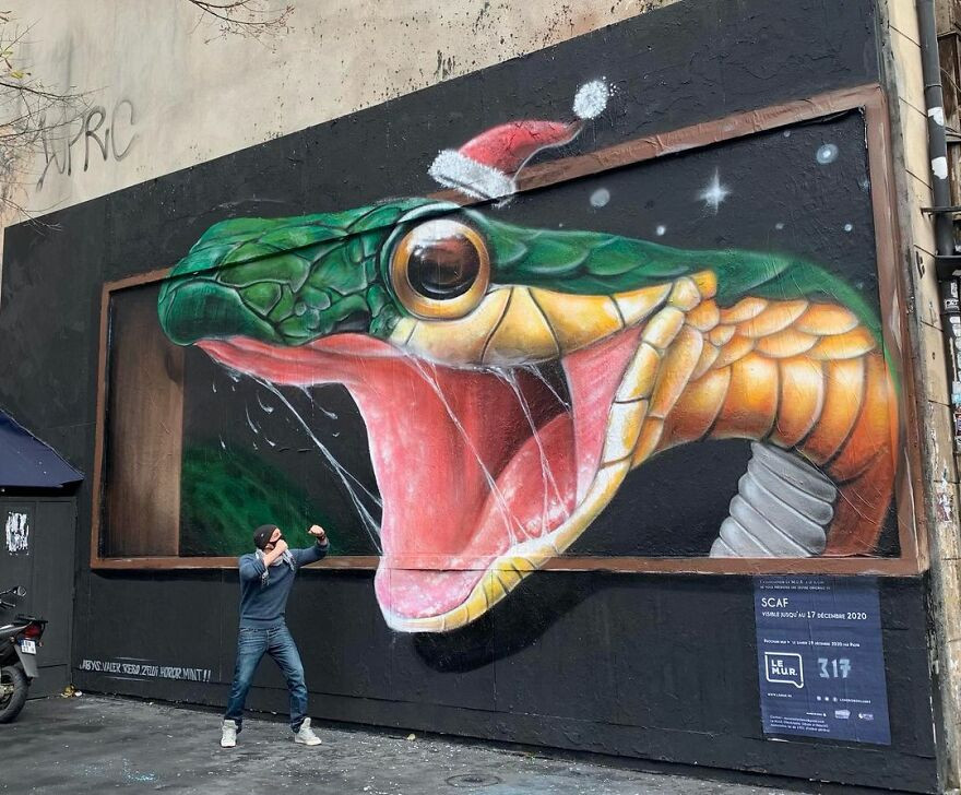 Гиперреалистичные граффити от французского уличного художника SCAF
