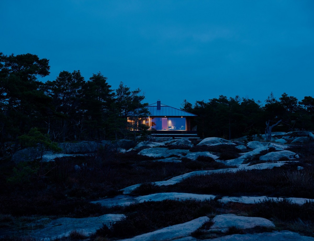 Дом выходного дня на берегу залива в Норвегии