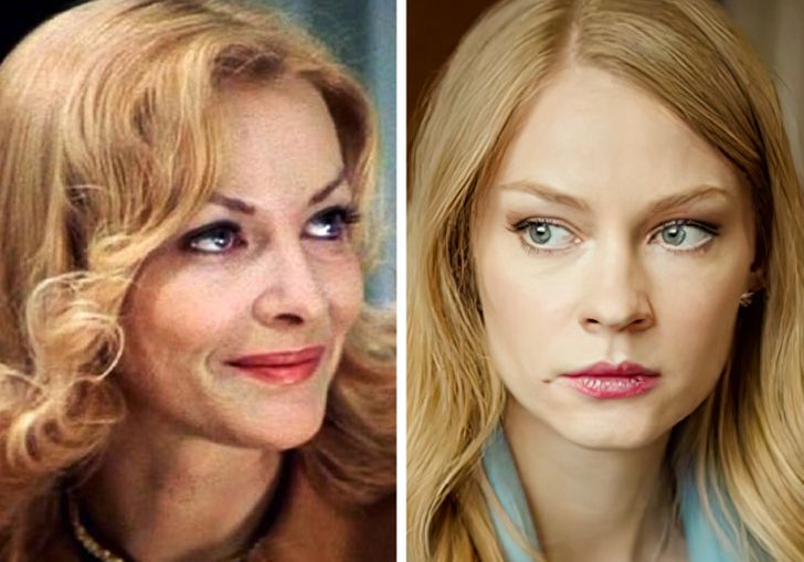 Снимки советских и современных актрис в одном и том же возрасте