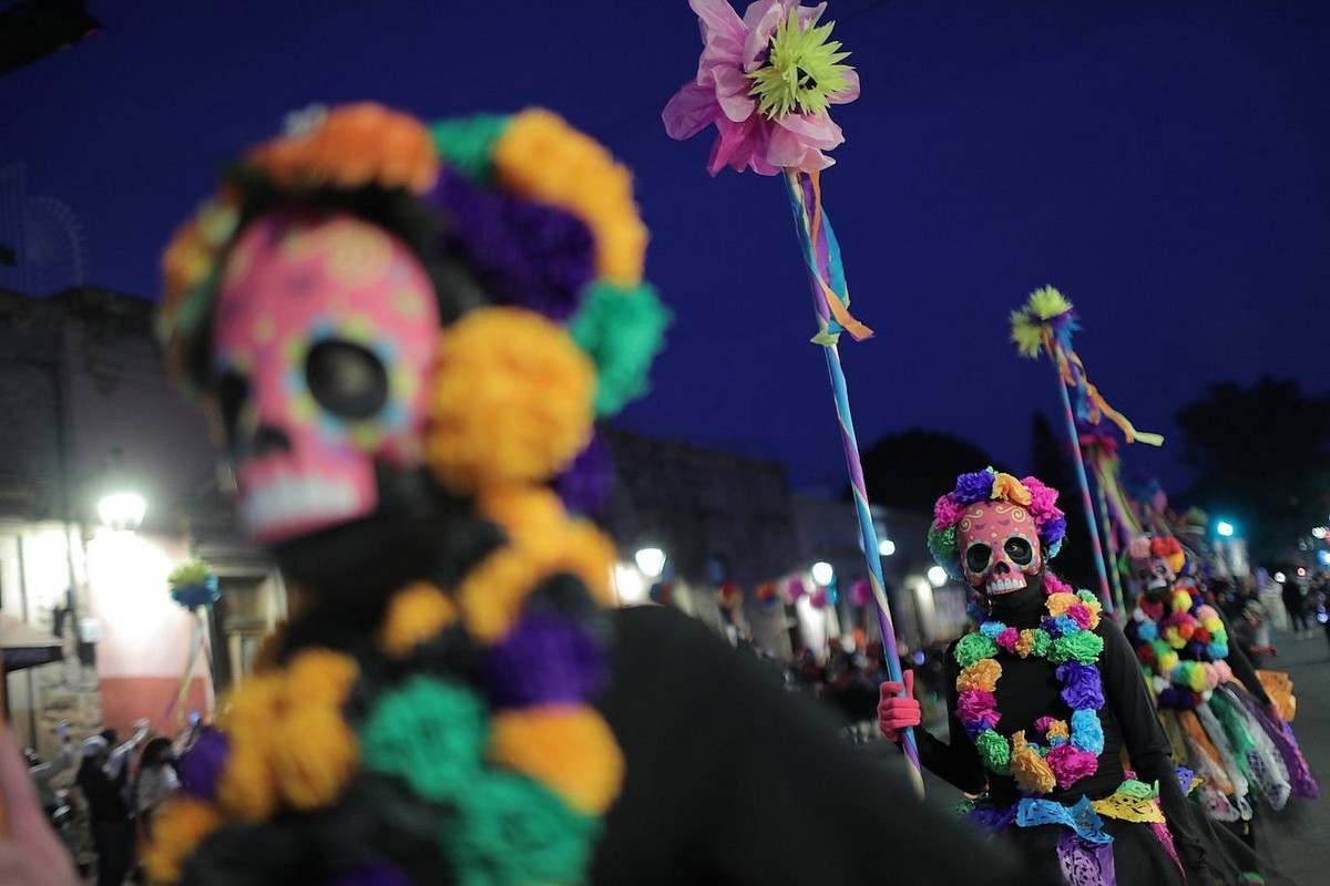 Празднование Дня мёртвых в Мексике