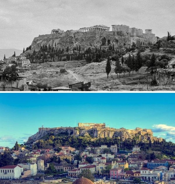 Как выглядели знаменитые места в прошлом и сейчас