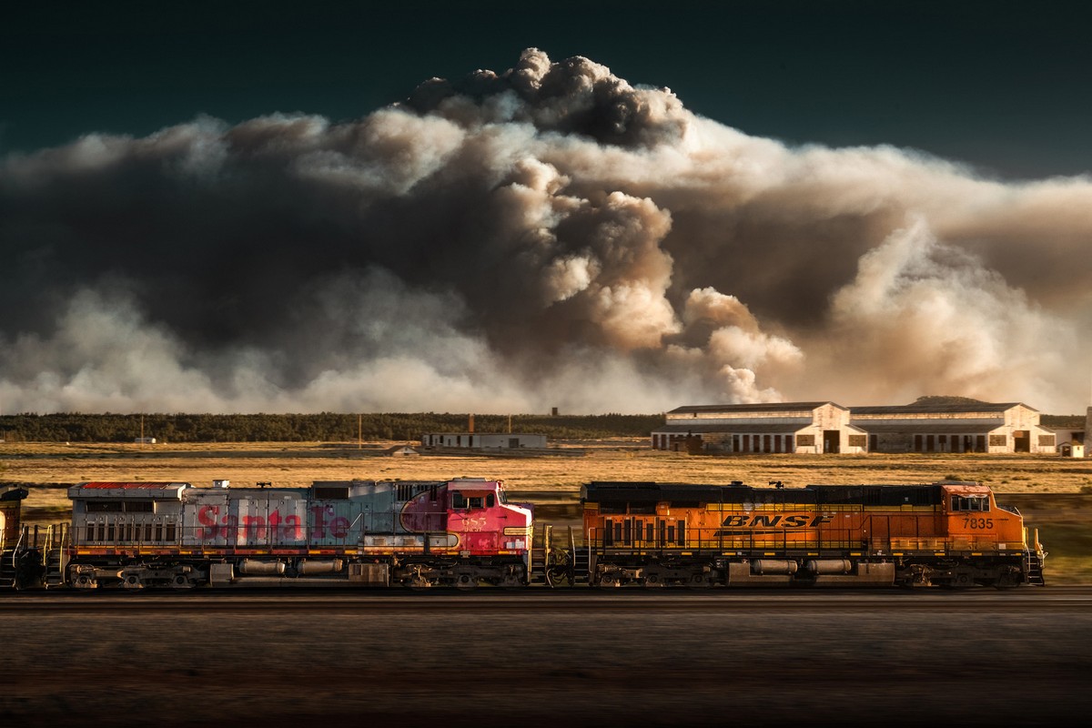 Поезда в движении от фотографа Блэра Бантинга