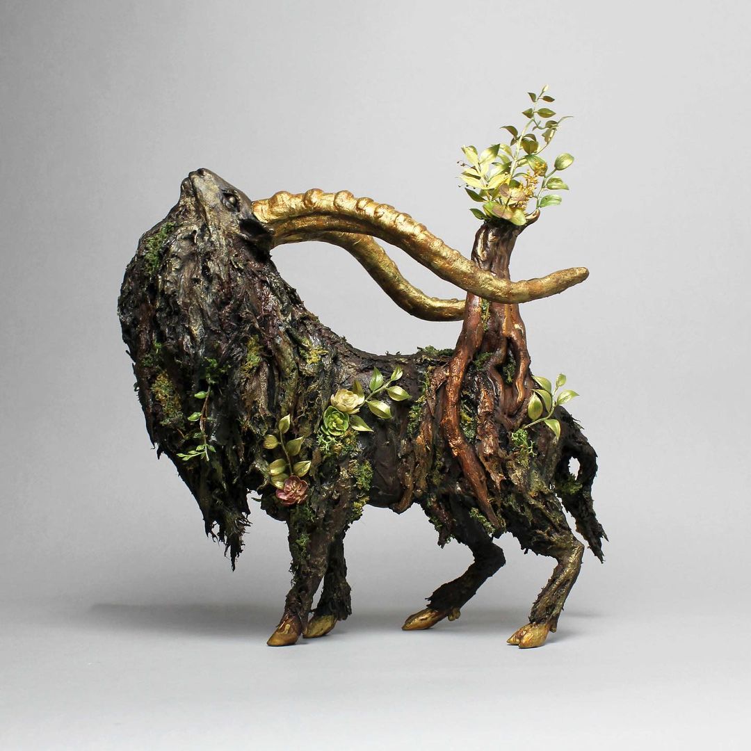 Впечатляющие скульптуры животных, созданные японским художником