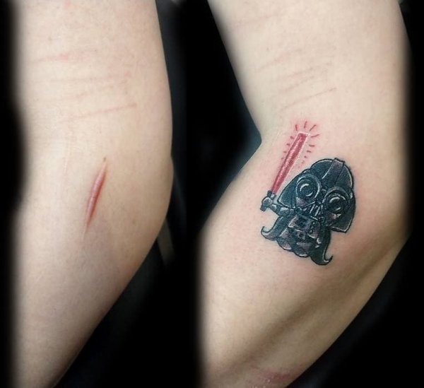 Креативные татуировки, которые помогли людям скрыть недостатки