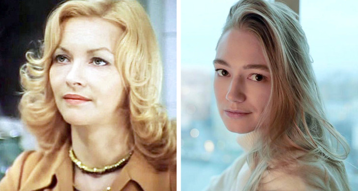 Советские актрисы и их нынешние коллеги в одном возрасте