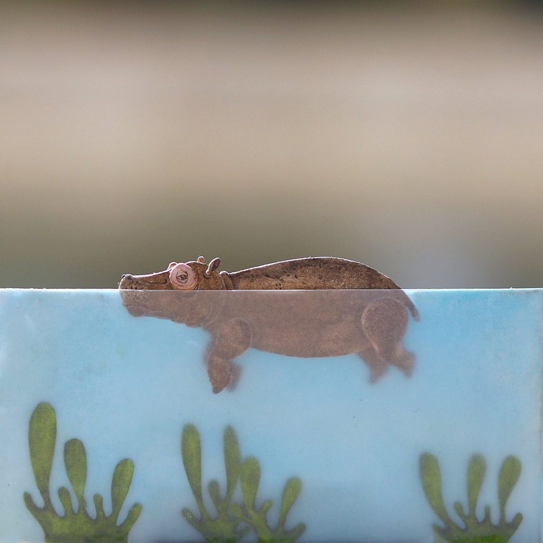 Замечательные миниатюрные копии животных из бумаги