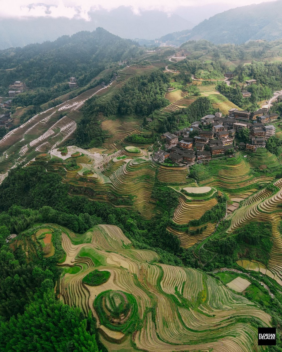 Красота отдаленных китайских провинций на пейзажных аэрофотоснимках