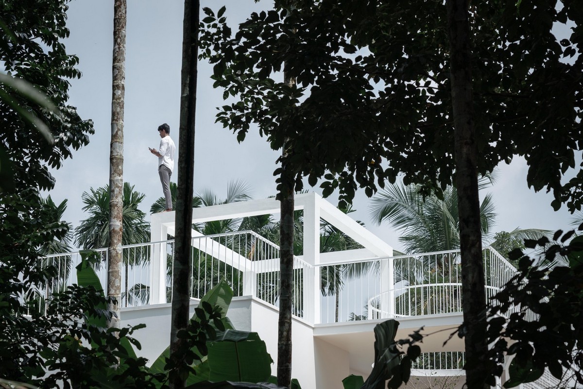 Роскошный белый дом для уединенного отдыха в Индии света, отдыха, является, естественного, Роскошный, основные, которые, уединенного, интерьера, которая, пространства, также, фоном, Bureau, Architecture, TABTropical, роскошным, пространствамиАкцентным, существует, непрерывная