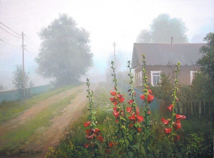 Теплые деревенские пейзажи от Вячеслава Палачева