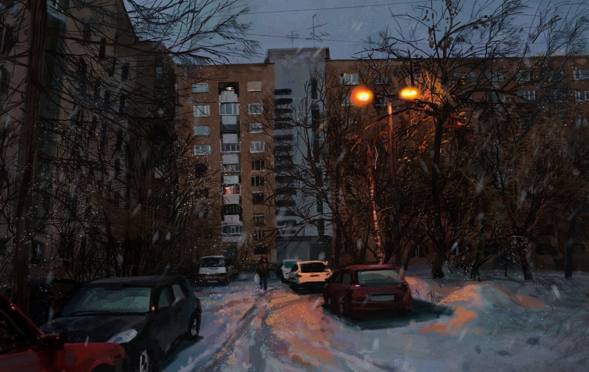 Душевные картины жизни в российской провинции от анонимного художника
