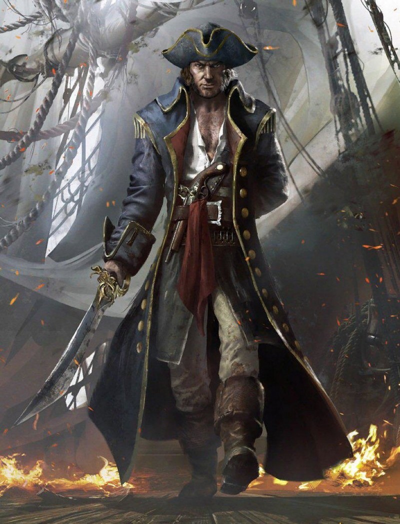 Капитан пиратов арт фэнтези