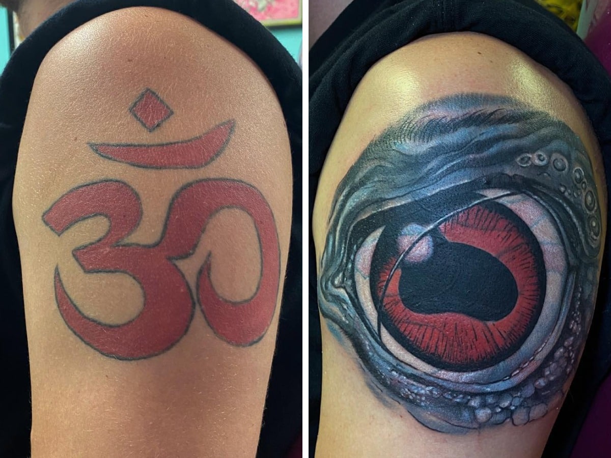 Майстерне оновлення старих татуювань: до та після