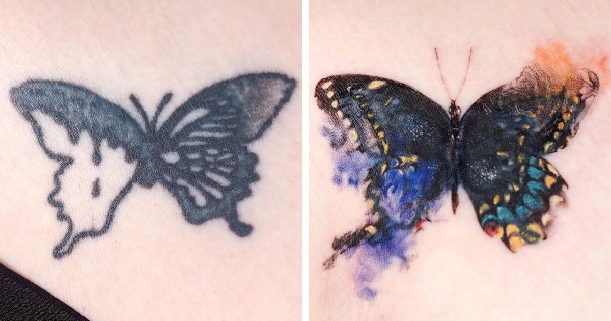 Майстерне оновлення старих татуювань: до та після