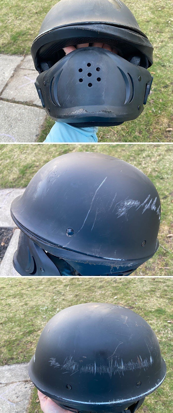Эти фотографии напомнят, почему нужно носить шлем
