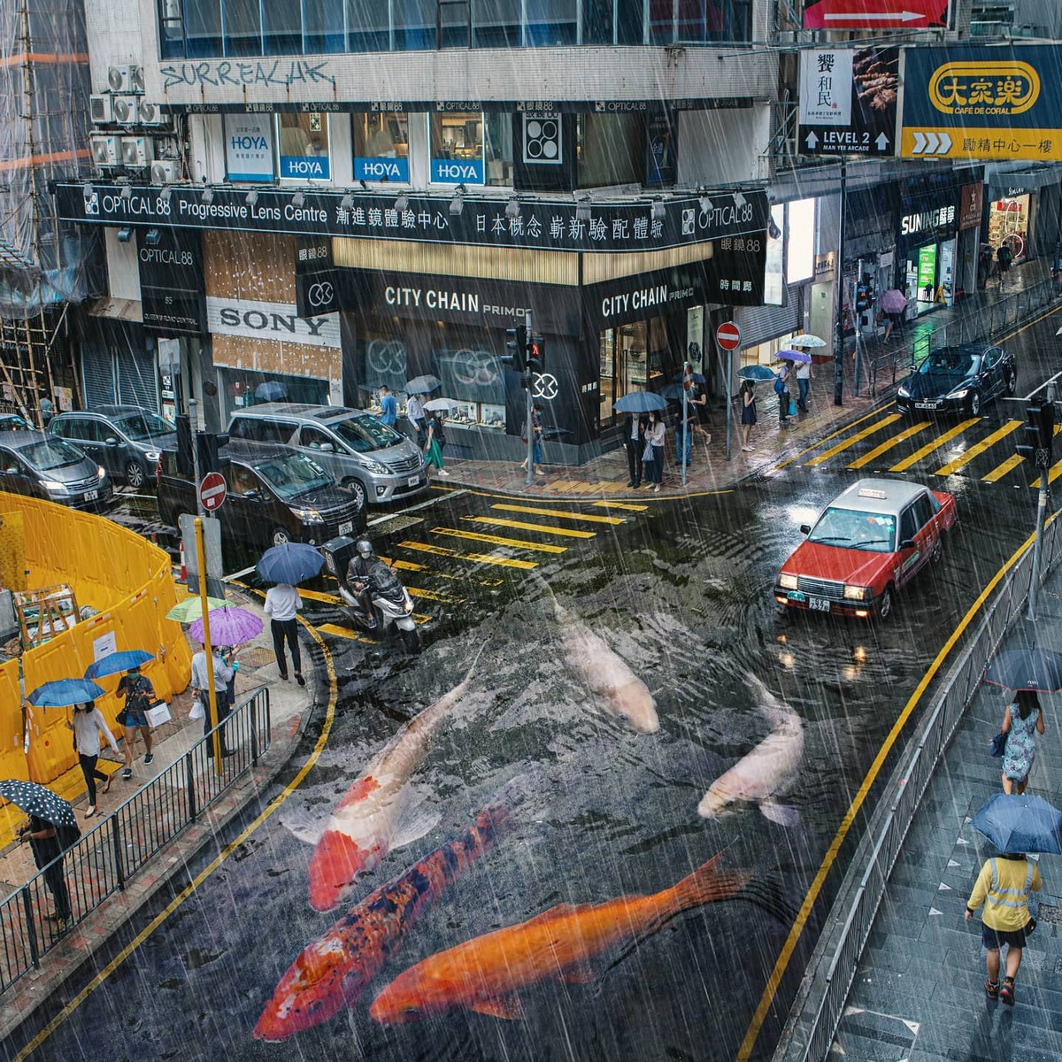 Причудливые сцены на улицах Гонконга от Томми Фанга