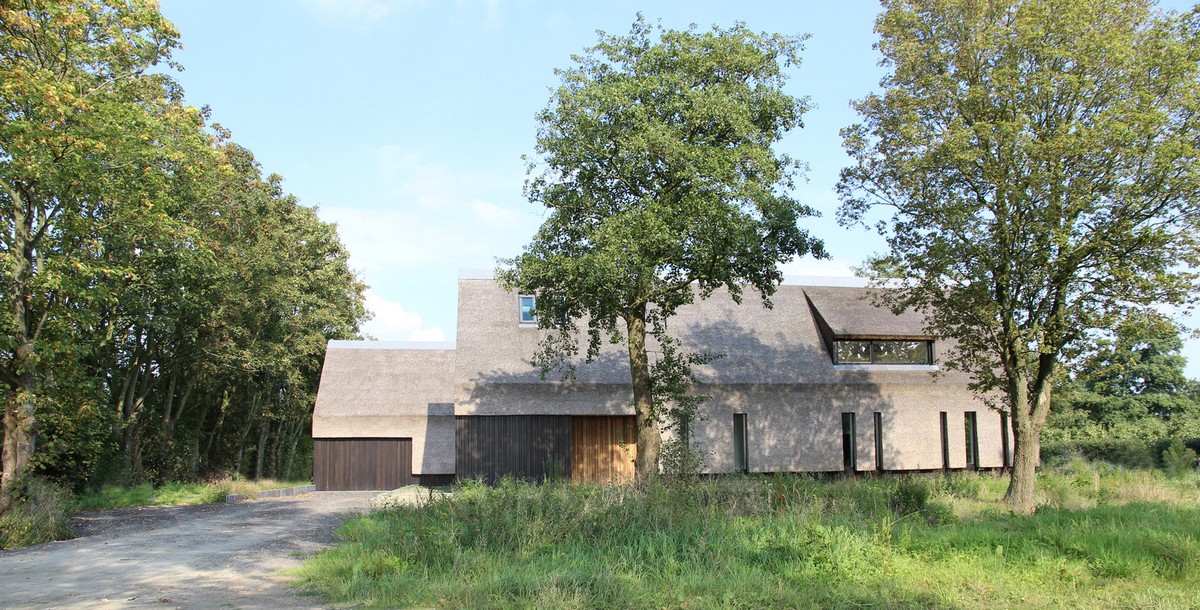 Семейный дом из камыша в Нидерландах