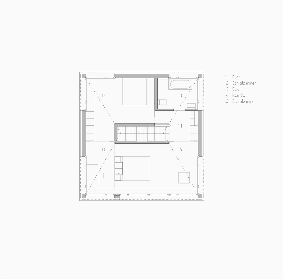 Минималистский трехэтажный дом в Швейцарии Проект, большой, обеспечивает, которыми, вписывается, Новый, трехэтажный, этаже, House, выходом, плана, объединяющая, гостиную, столовую, лестница, библиотеку, кухню, гардеробной, также, офисЦентральная