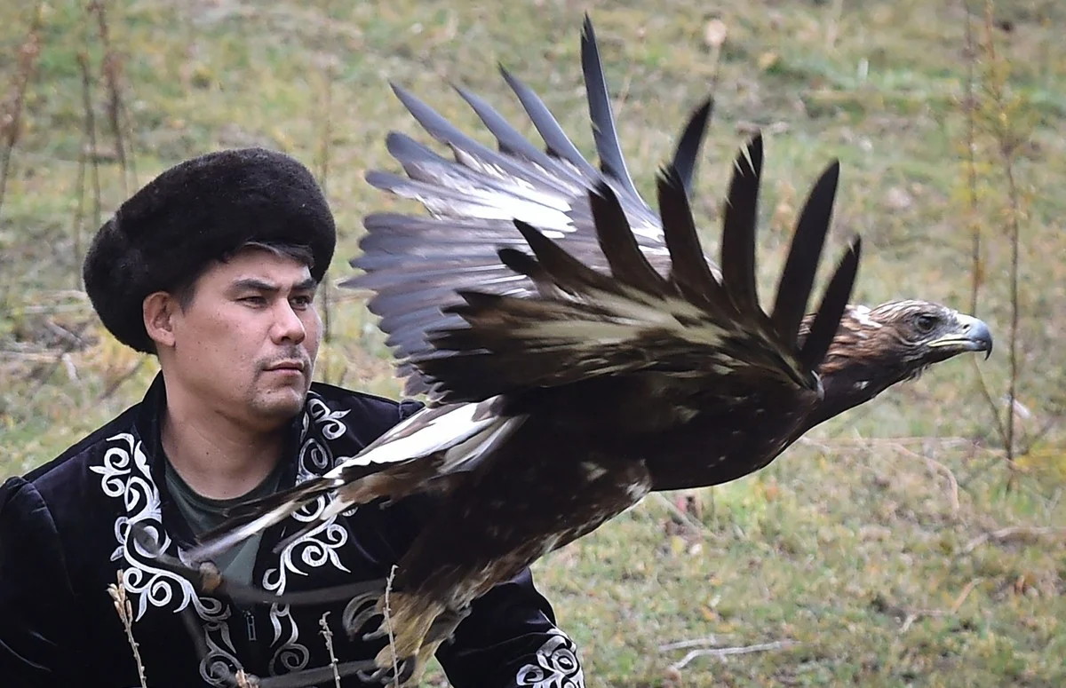 Традиционный охотничий фестиваль Салбурун в Киргизии
