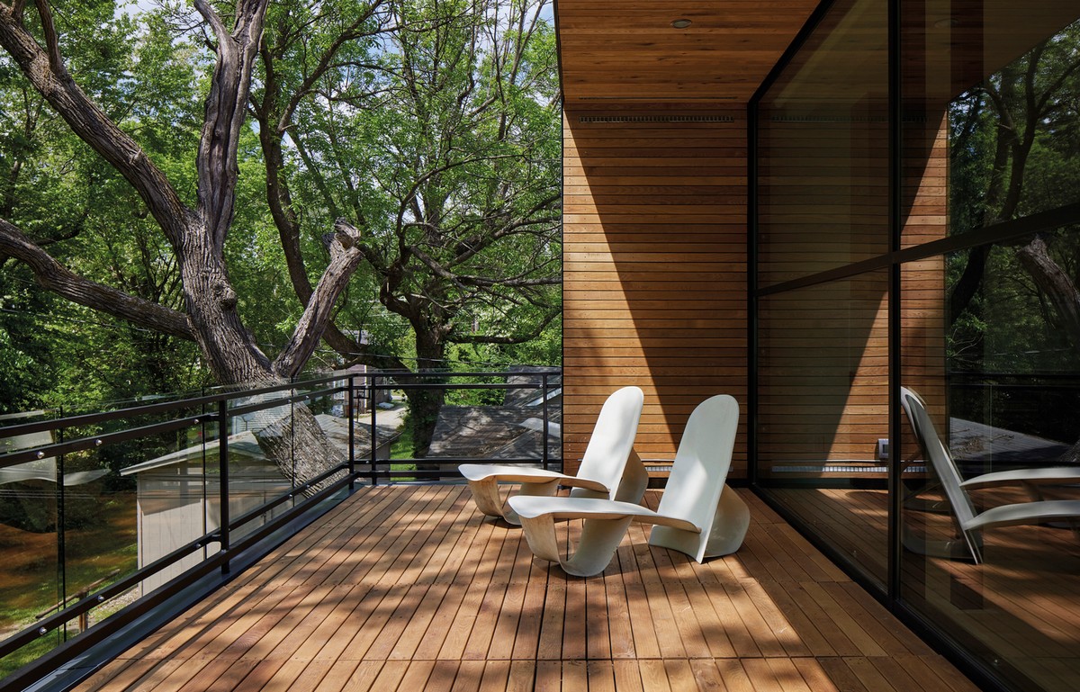 Частная резиденция на узком участке в США Частная резиденция на узком участке в США Картинки и фото