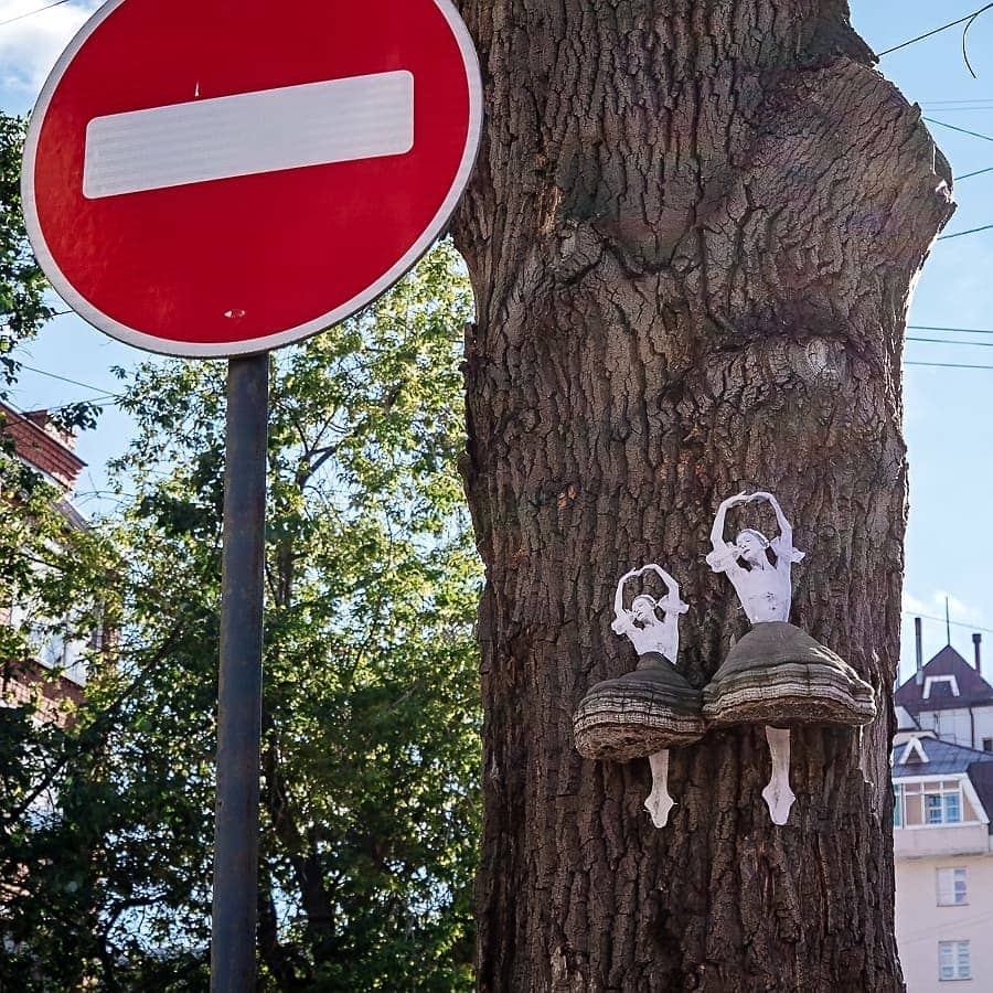 Примеры безобидного и креативного уличного вандализма