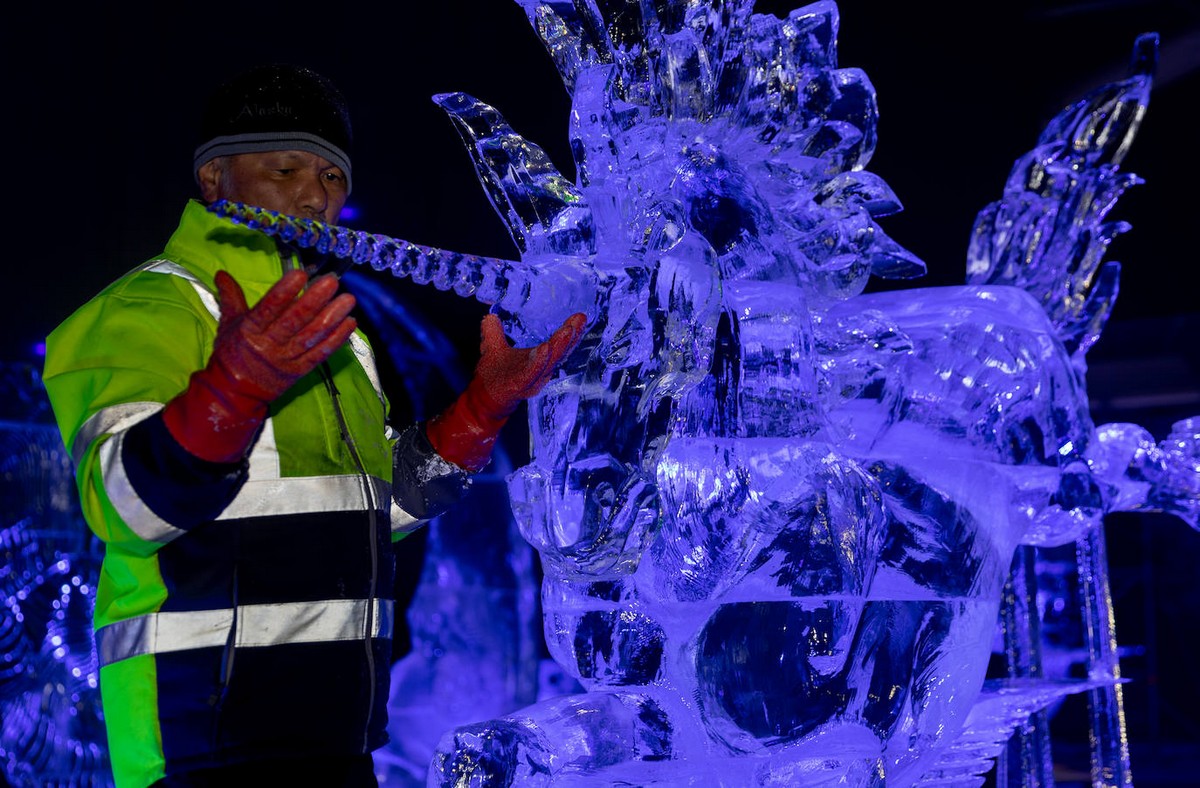 Международный фестиваль ледовых скульптур в Испании