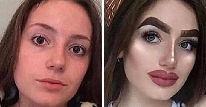 Они хотели стать красивее с помощью макияжа, но что-то пошло не так