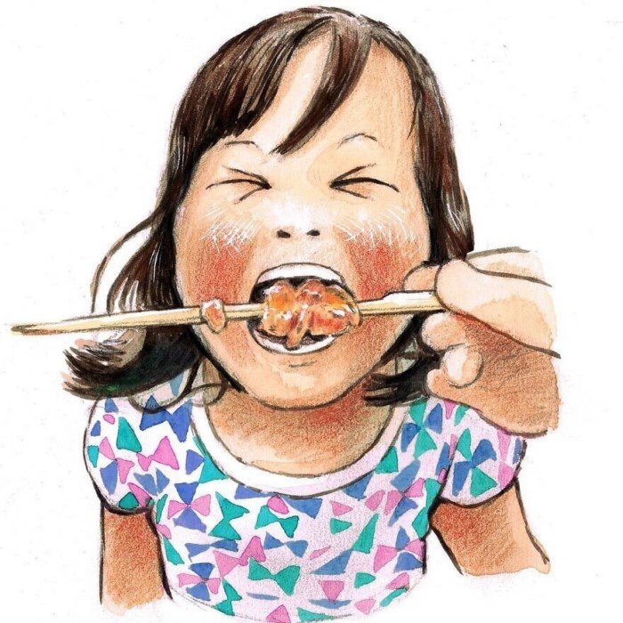Душевные рисунки японского художника, которые вызывают тёплые чувства