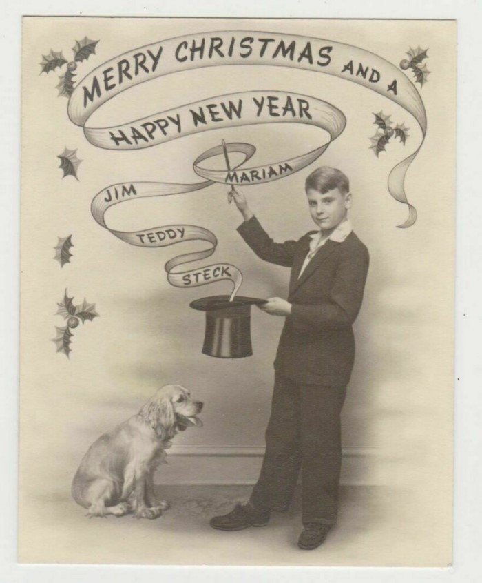 Забавные праздничные поздравительные открытки середины прошлого столетия