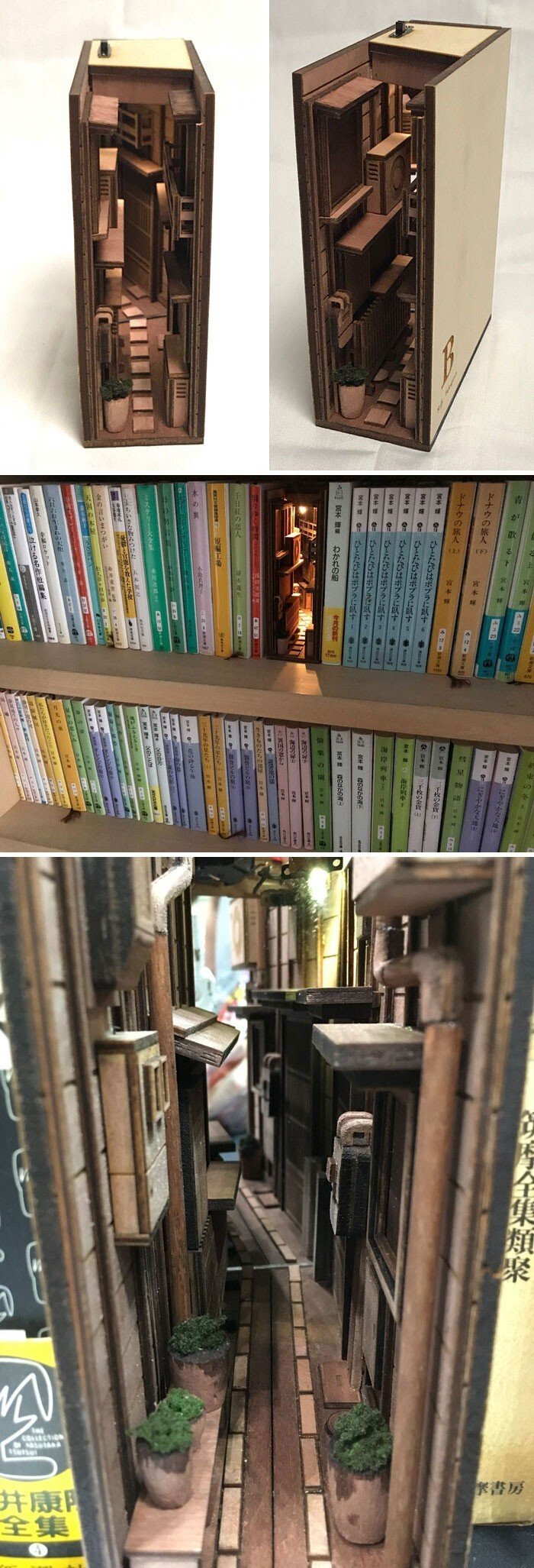 Трехмерные миниатюры для книжной полки, которые оценят все любители книг
