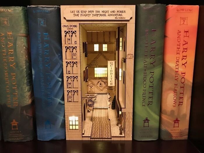 Трехмерные миниатюры для книжной полки, которые оценят все любители книг