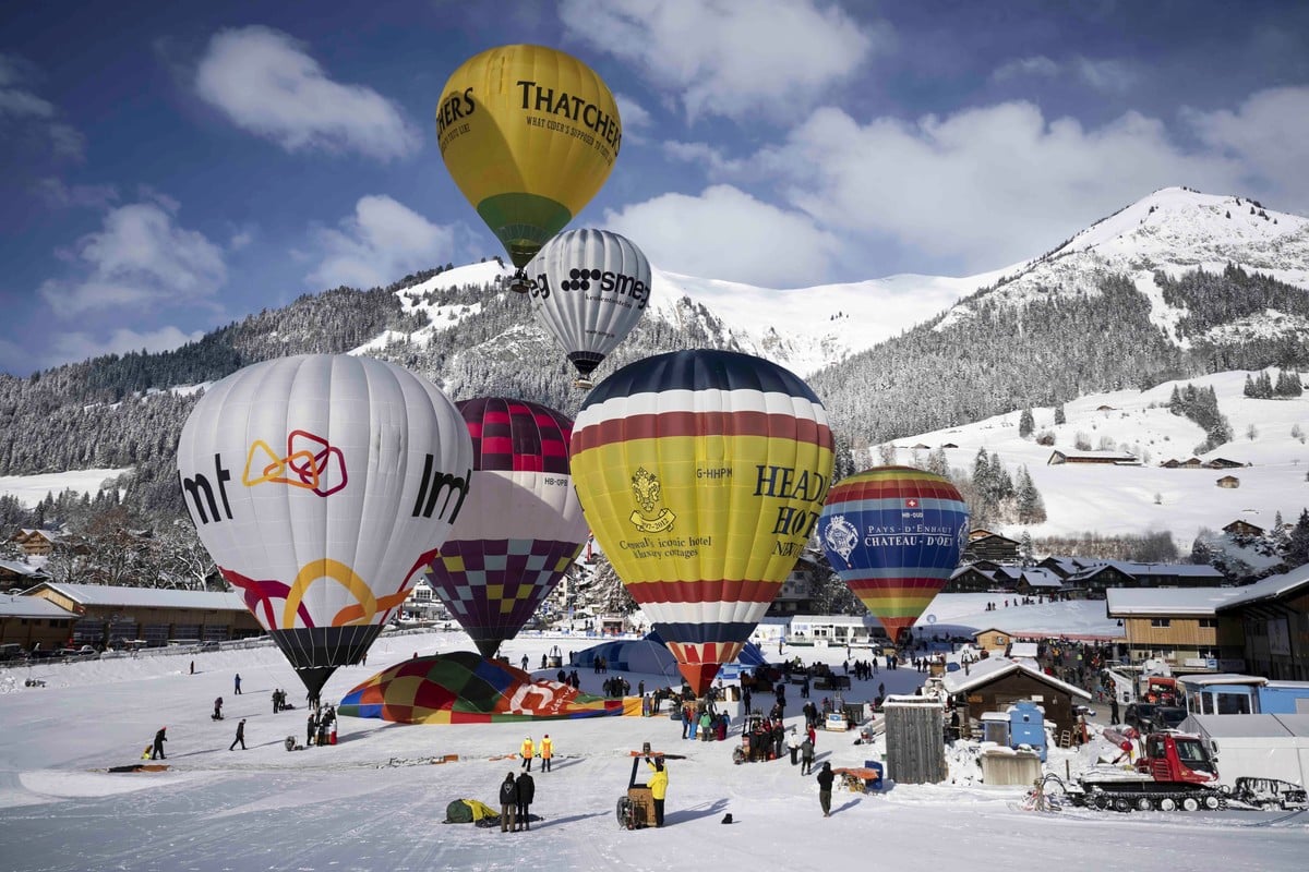 Международный фестиваль воздушных шаров в Швейцарии