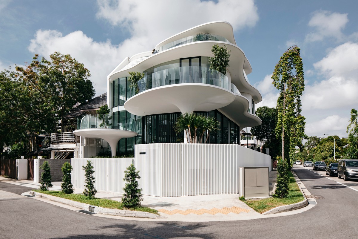 Удивительный скульптурный дом в Сингапуре