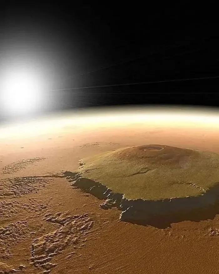 Интересные факты про гигантский вулкан Олимп на Марсе