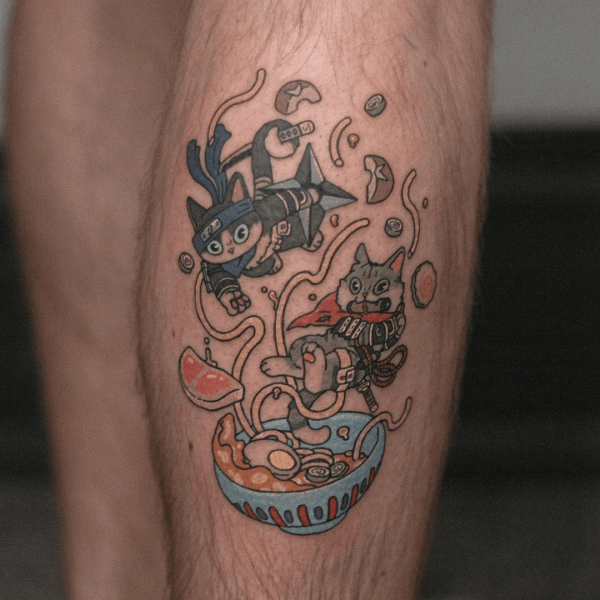 Милые татуировки в азиатской стилистике от мастера из Торонто