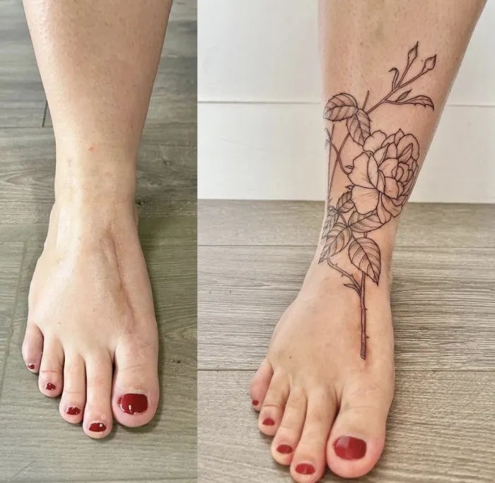 Оригінальні способи замаскувати шрам за допомогою татуювання