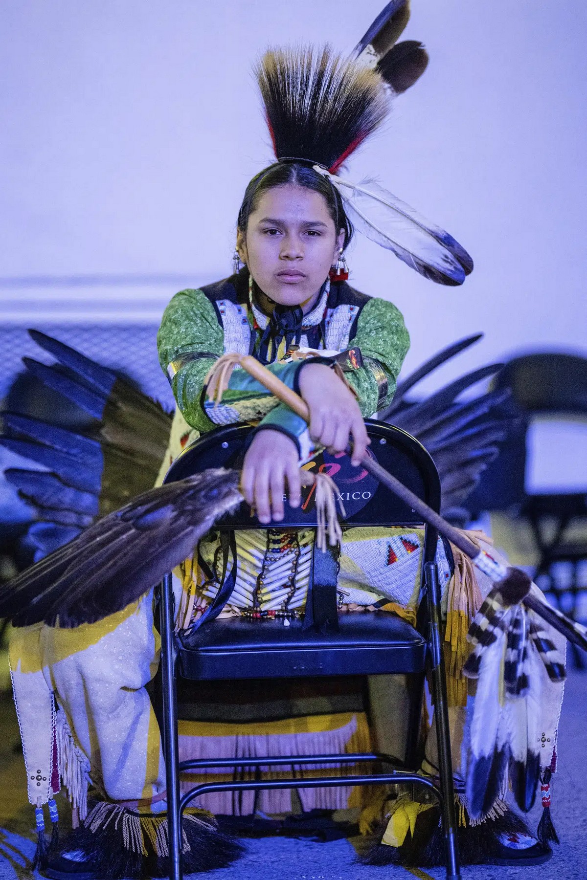 Шоу танцоров из числа коренного населения в Нью-Мексико