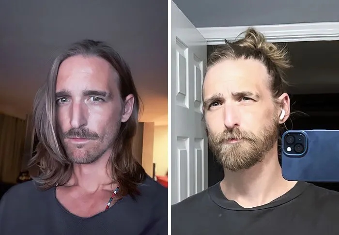 Как борода меняет мужчин на снимках до и после