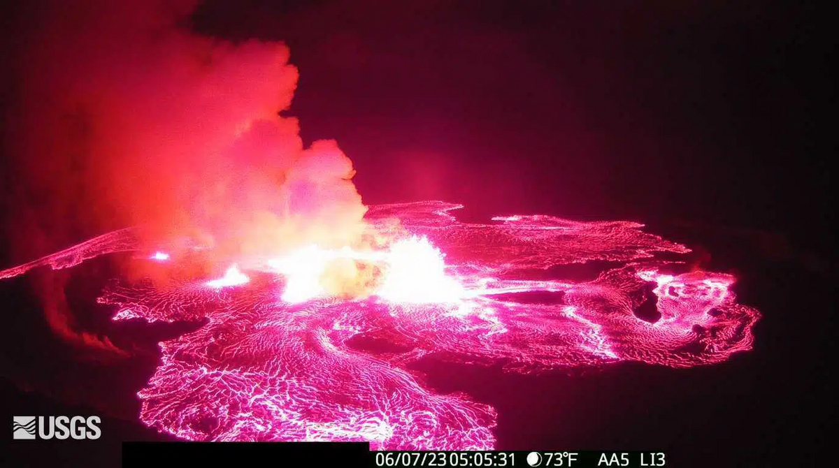 Снимки извержения вулкана Килауэа на Гавайях