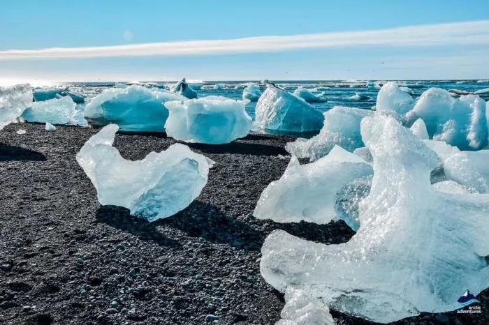 Волшебные кристаллы Алмазного пляжа в Исландии