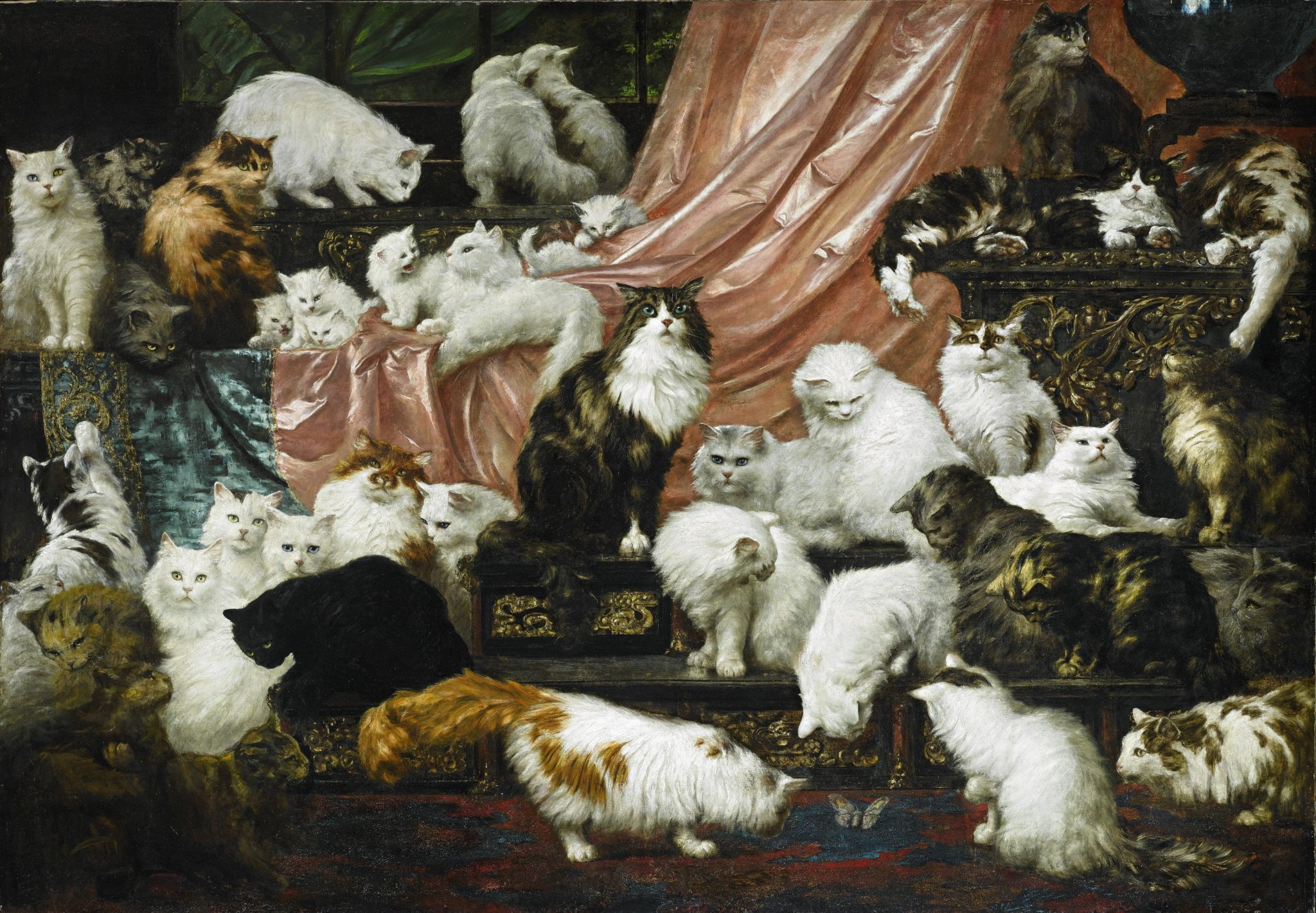Котики на картинах знаменитых художников