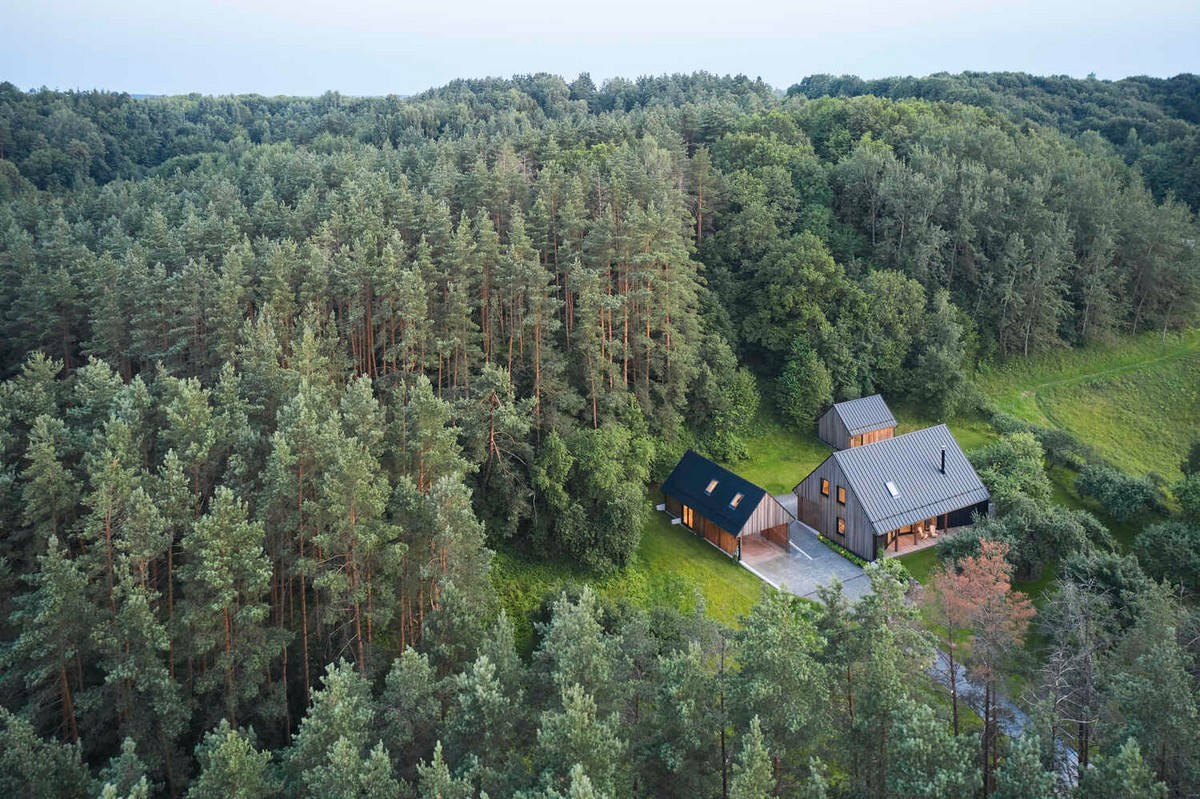 Лесной дом в старом духе в Литве