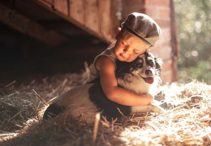 Дети и животные - дружба навсегда