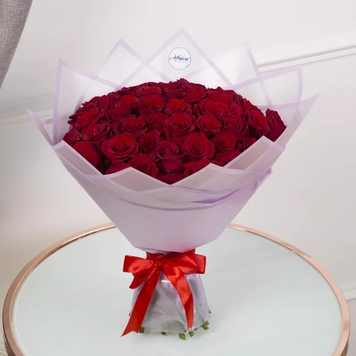 51 роза — самый стильный и недорогой букет