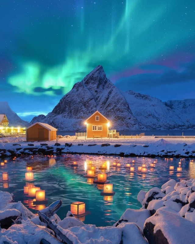 Разные красивые снимки и интересные факты о Норвегии