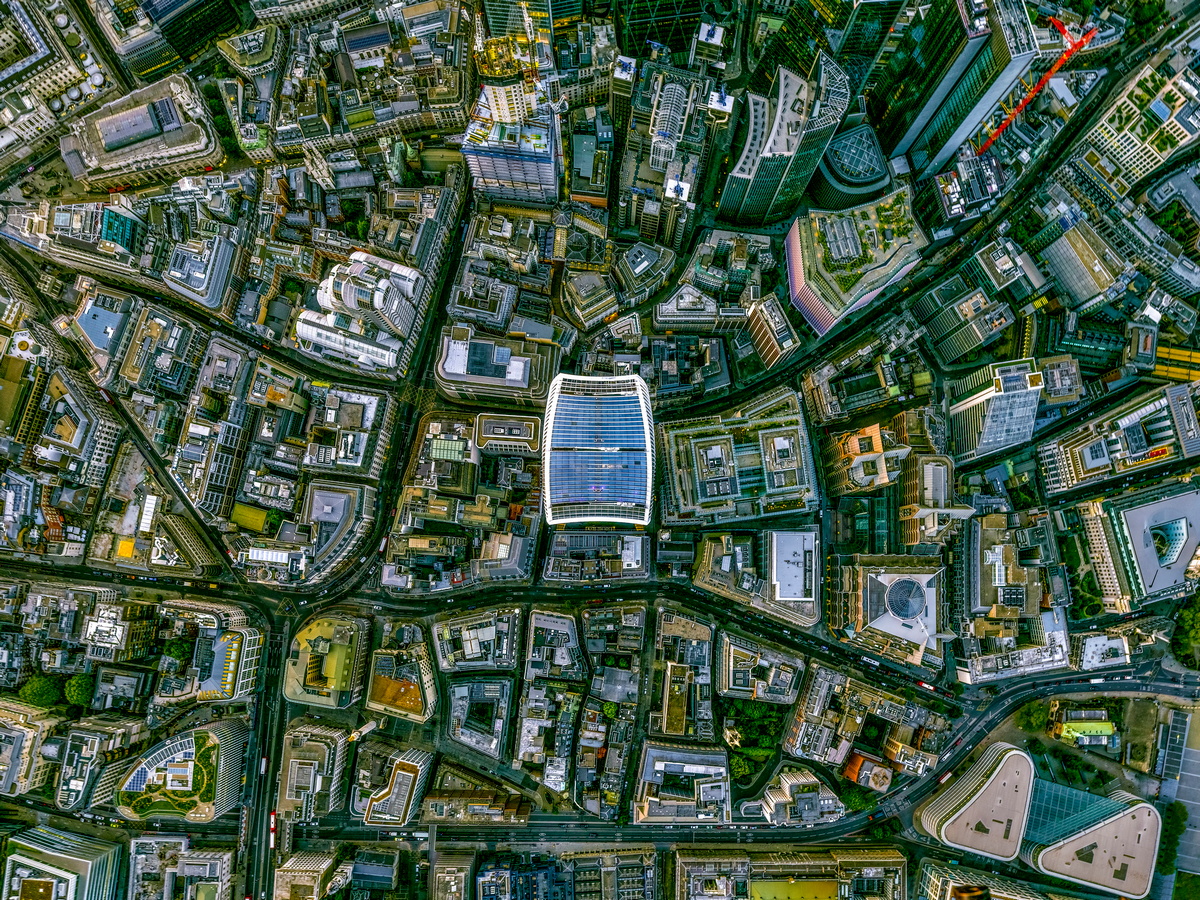 Лондон с высоты птичьего полета на снимках Джеффри Милштейна
